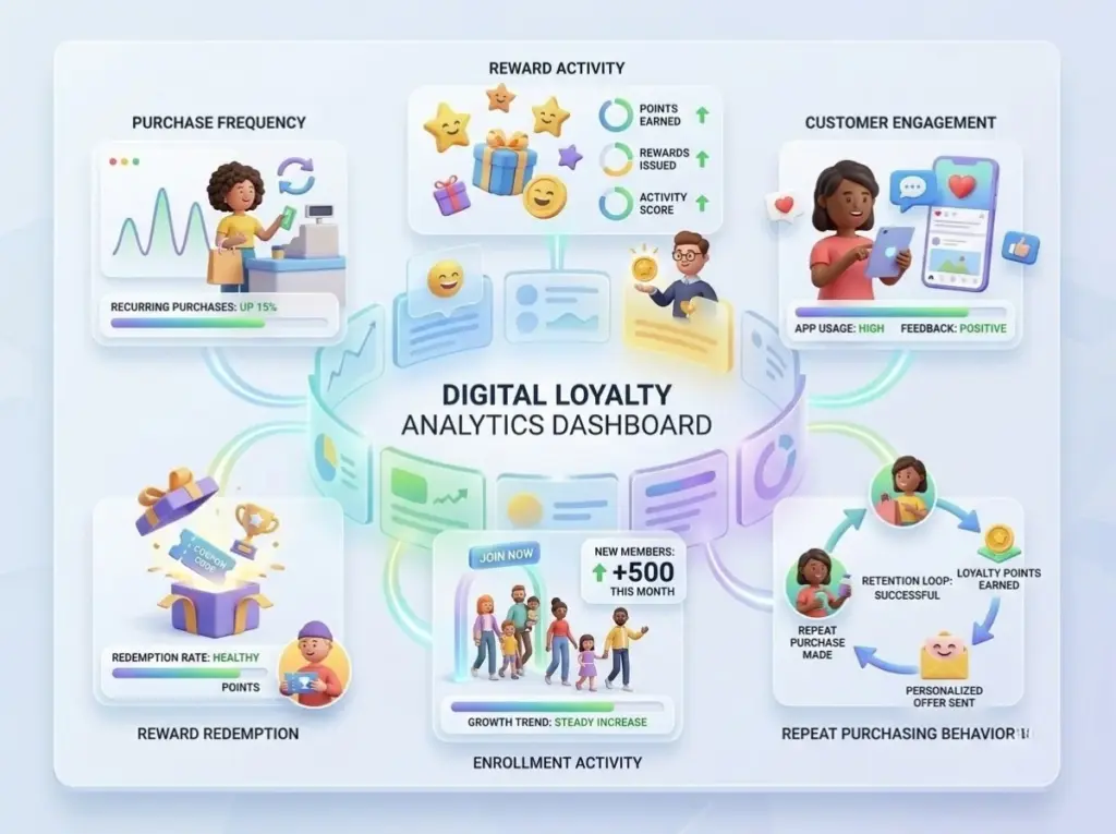 Customer loyalty analytics dashboard