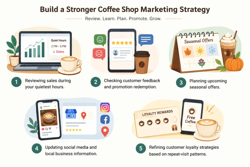 Coffee Shop Marketing Strategy Infographic