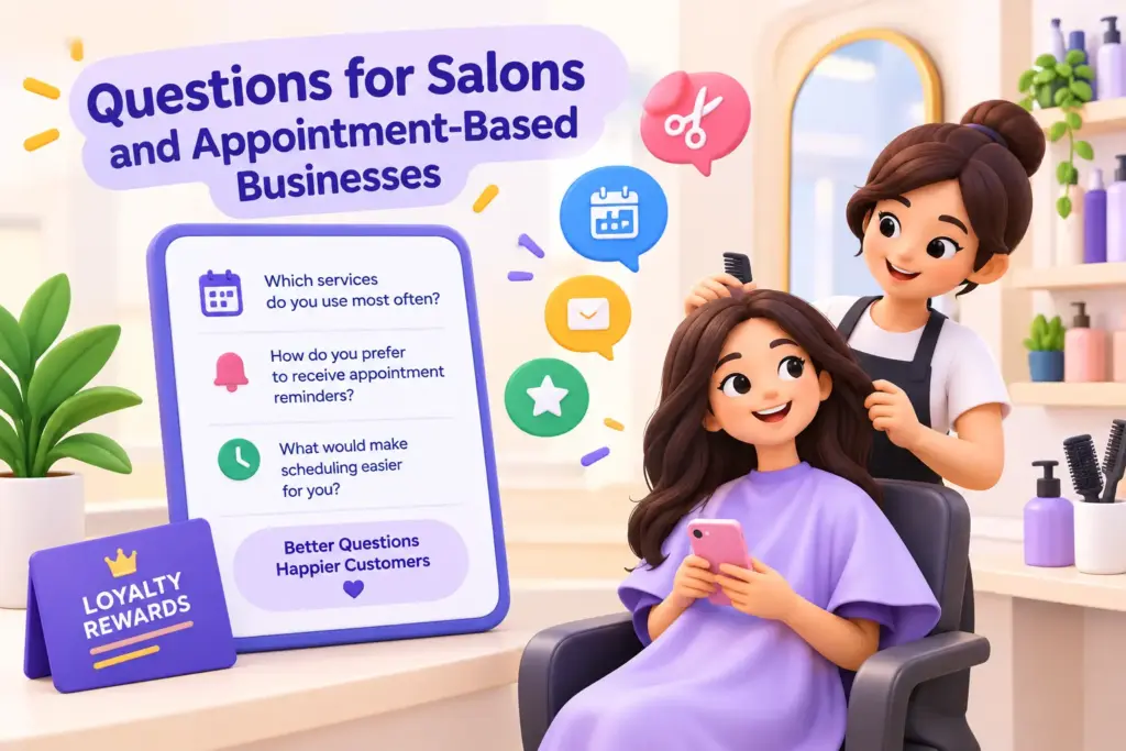 Salon Questions and Loyalty Rewards